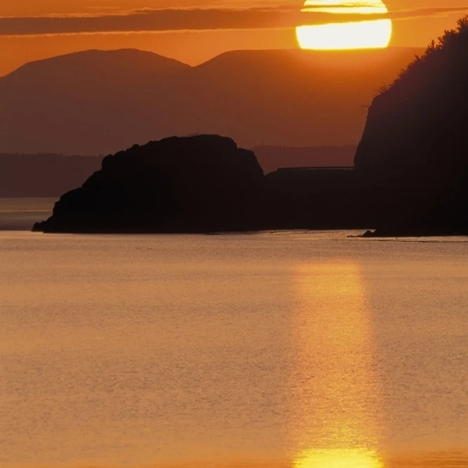Sunset Over Ak Range &amp Cook Inlet Turnagain Arm Sc Summer Poster Print (12 x 19) | Дом и сад