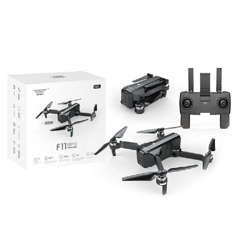 SJRC F11 gps Дрон 600 м дальний 5G WiFi FPV 1080P камера RC 25 минут полёт бесщеточный жесты селфи