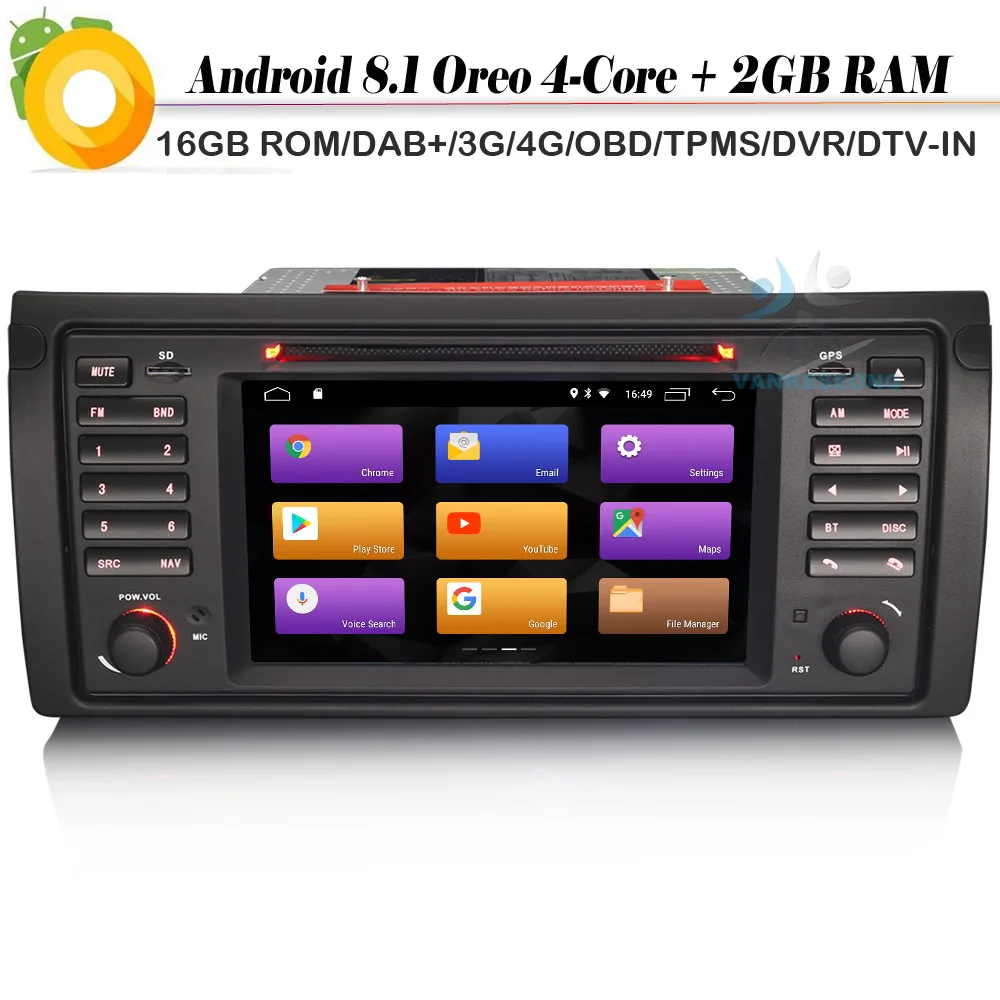 7 &quotчетырехъядерный Android 8 1 Авторадио автомобильный стерео DAB + WIFI 4G BT GPS RDS OBD TPMS