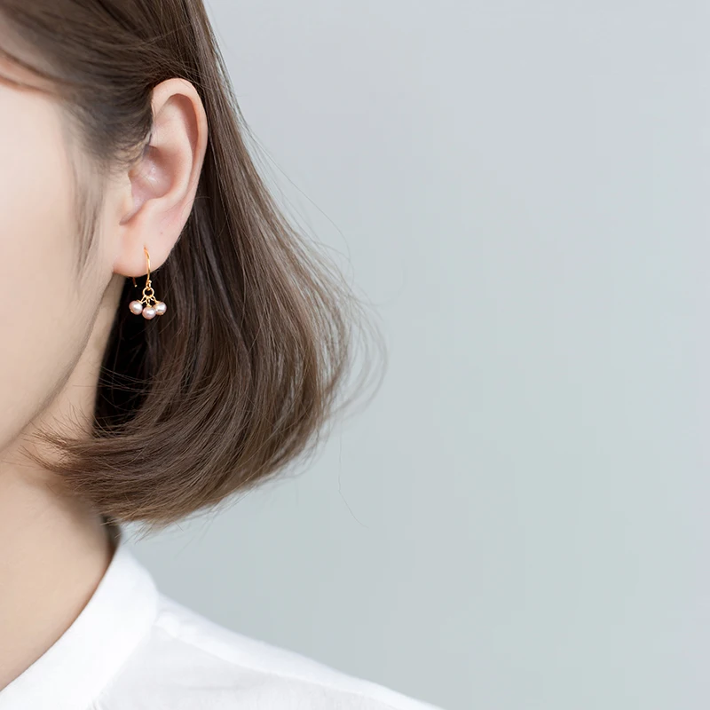 AROCH S925 Серебряные серьги для ногтей Женская Корейская версия свежего