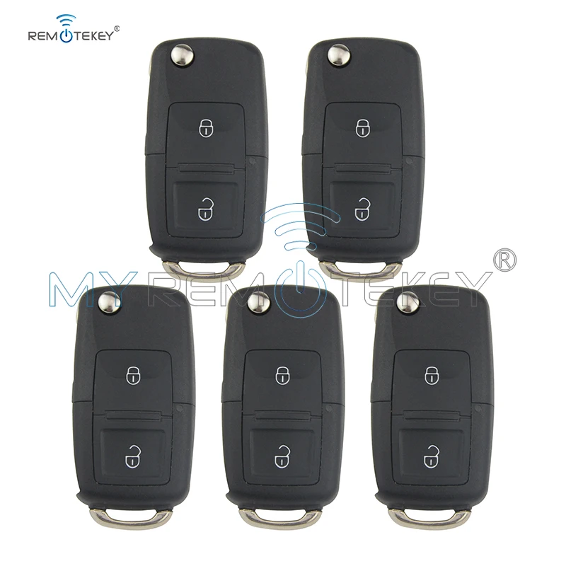 Remtekey 5 шт. 1J0 959 753 AG ID48 434 МГц для VW Volkswagen Passat Golf Bora Beetle Seat 2000 2001 2002 2003 2004 2005 remtekey|Ключ