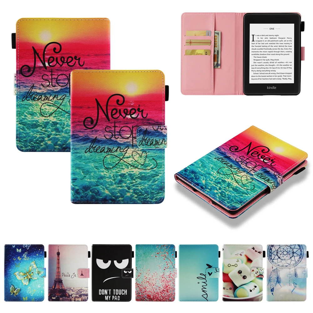 Чехол для Amazon Kindle Paperwhite 1 2 3 4 2015 6th чехол 2012 2013 2018 6 дюймов Funda Tablet Sleep & Wake|Чехлы