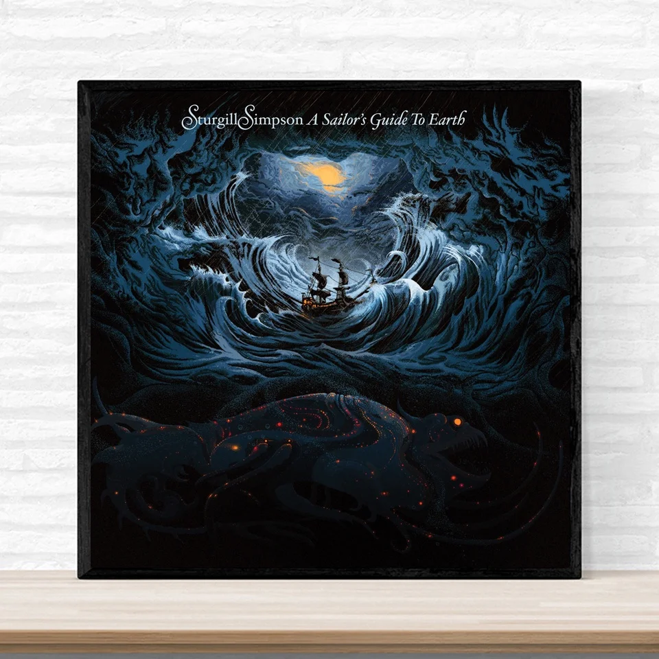 Sturgill Simpson A Sailor's Guide To Earth Обложка для музыкального альбома печать плаката на