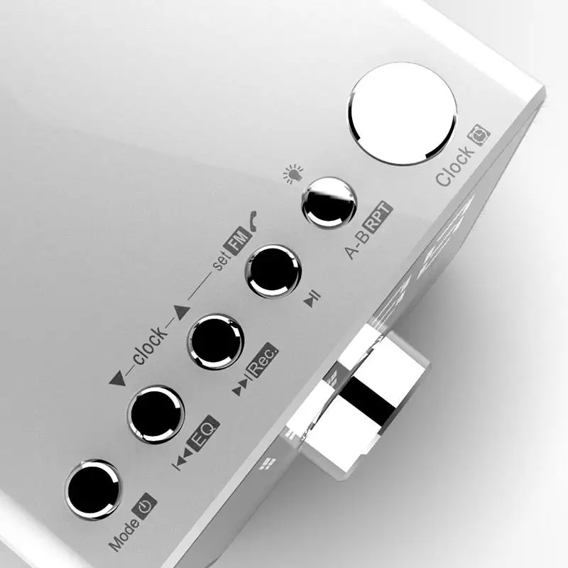 LEORY Портативный будильник Bluetooth динамик Настольный супер бас HIFI музыкальный