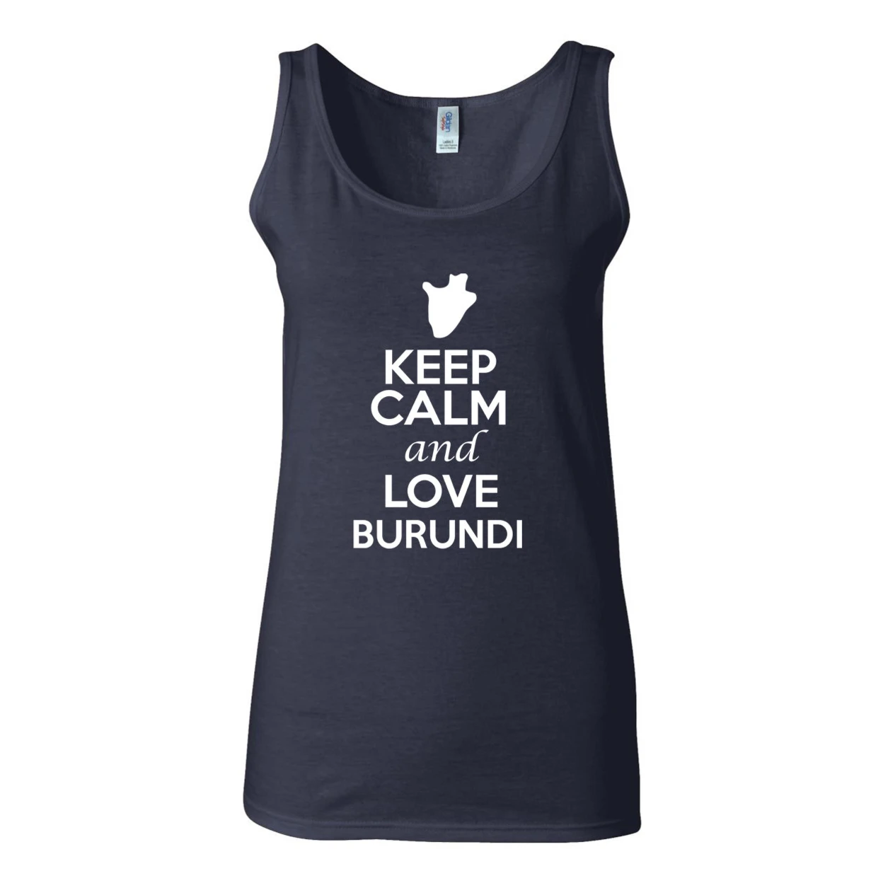 Новый патриотический Топ без рукавов с надписью Keep Calm And Love Burundi Country 1252|Футболки| |