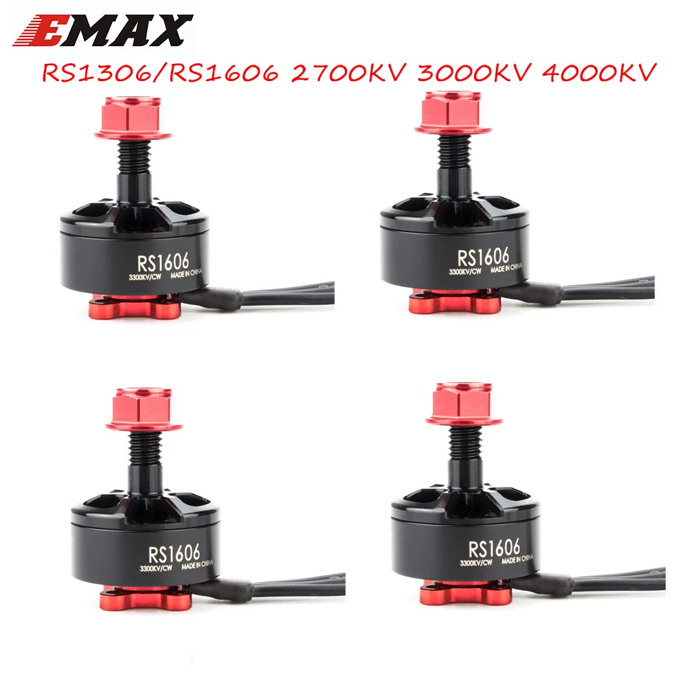 Бесщеточный двигатель EMAX 1306 версии 2 RS1306/RS1606 2700KV 3000KV 4000KV 3 4S для квадрокоптера с