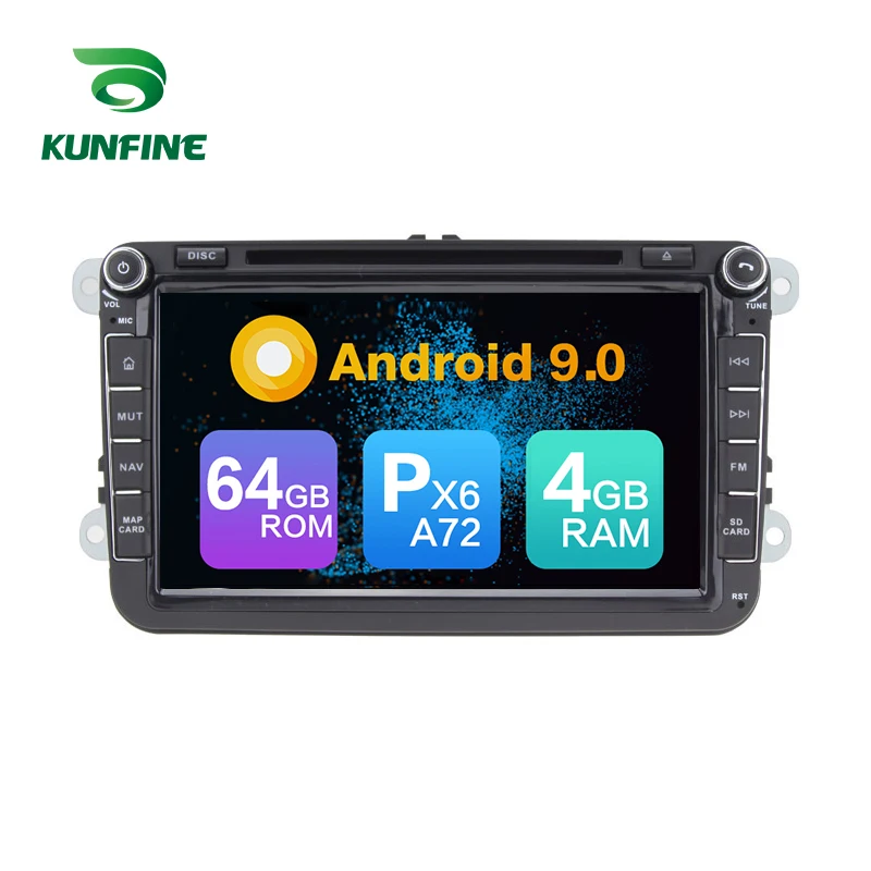 Android 9 0 Core PX6 A72 ОЗУ 4 Гб ПЗУ 64 ГБ Автомобильный DVD GPS мультимедийный плеер стерео для