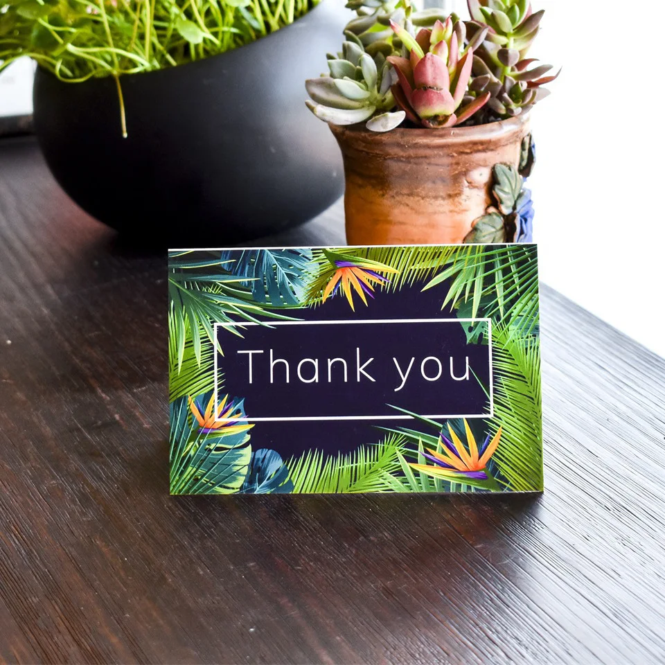 48pcs/set Beautiful Thank You Cards with Envelope DIY Thanksgiving Greeting Gift Card | Дом и сад