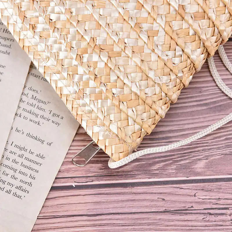 Ladies Rattan Grass Small Bag Crossbody Cute Can Be Fitted With Mobile Purse Women | Багаж и сумки