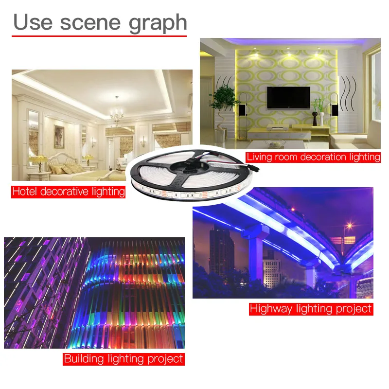 Светодиодная лента водонепроницаемая с Bluetooth контроллером 5 м 12 В RGB SMD