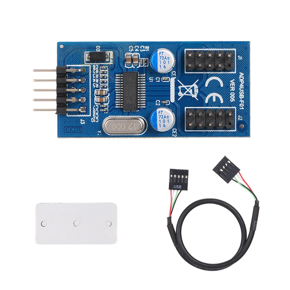 Материнская плата 9 контактный USB разъем к 2 штекерным адаптерным картам USB2.0