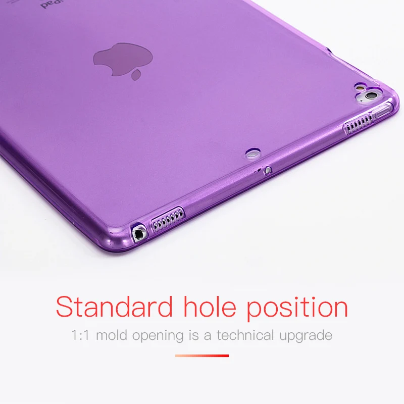 Чехол для iPad 5 6 Air 2 Pro 9 7 Мягкий ТПУ силиконовый прозрачный тонкий задняя крышка