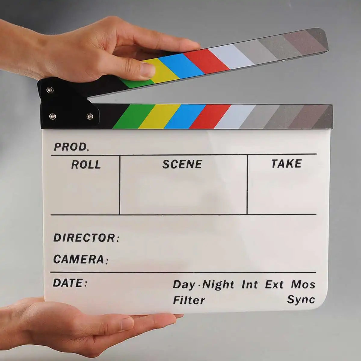 Профессиональная Красочная доска Clapperboard Clapper акриловый режиссер ТВ фильм Акция
