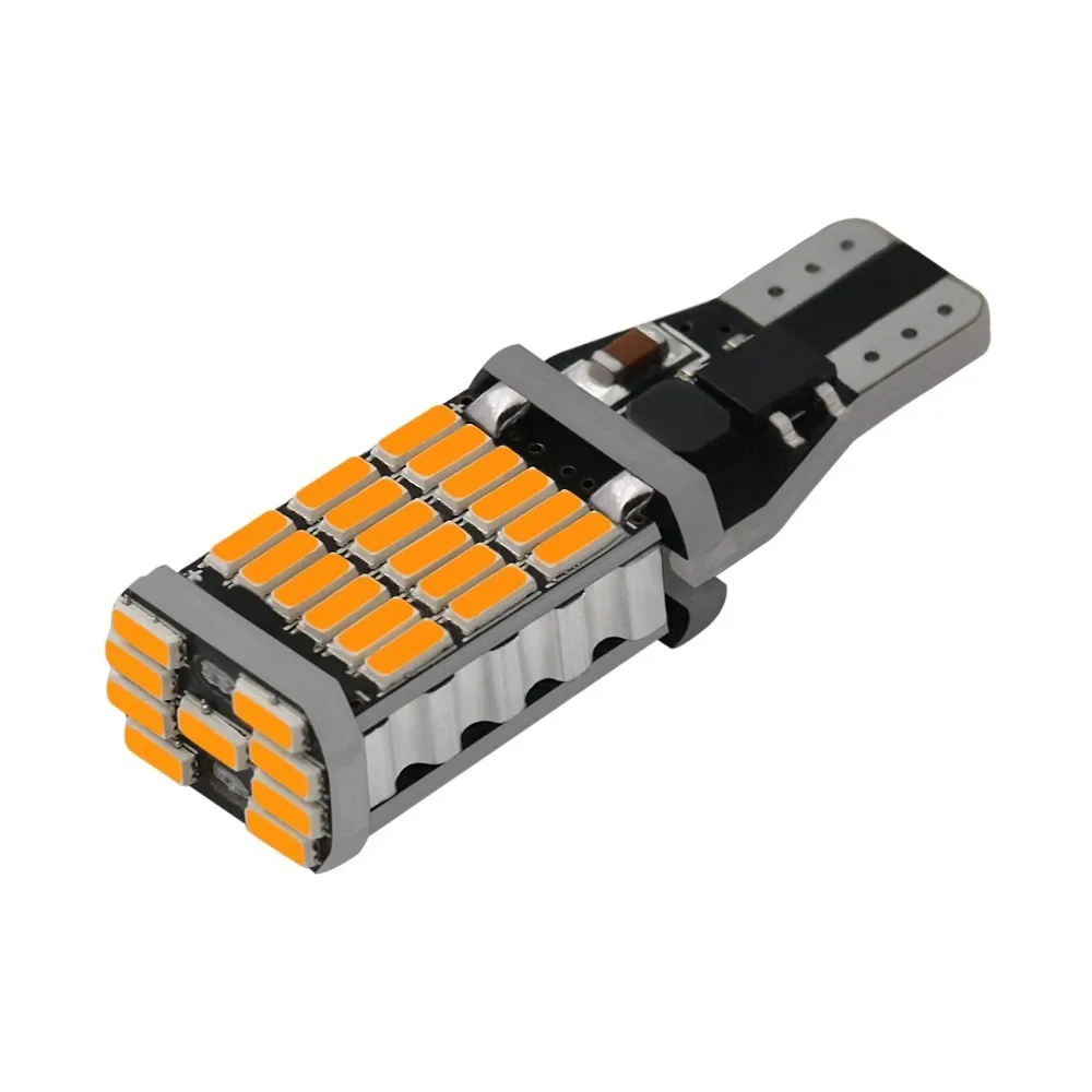 2шт T15 W16W 921 супер яркий 45 SMD 4014 светодиодный Canbus без ошибок резервный свет лампы