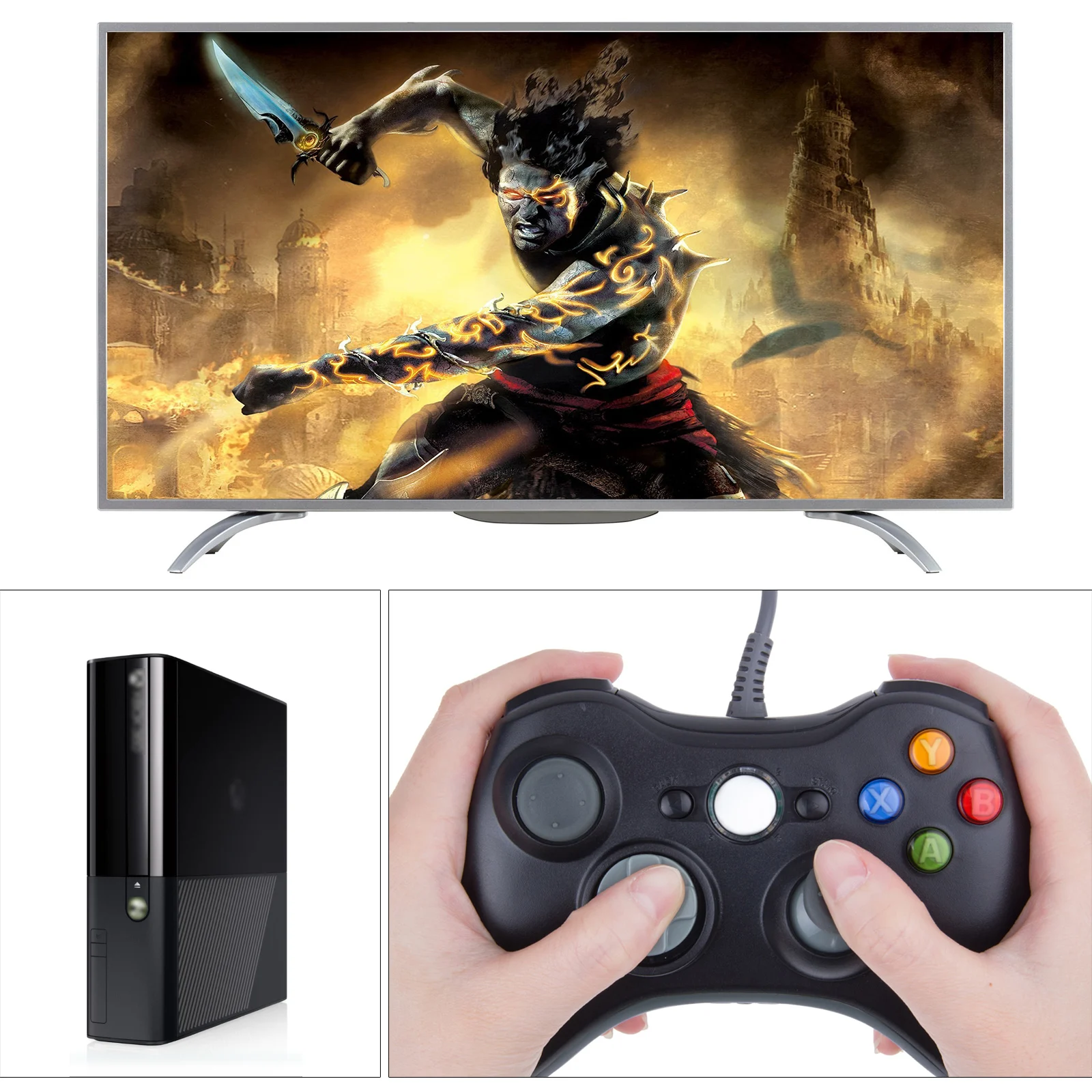 Новый геймпад для Xbox 360 проводной контроллер XBOX джойстик игровой