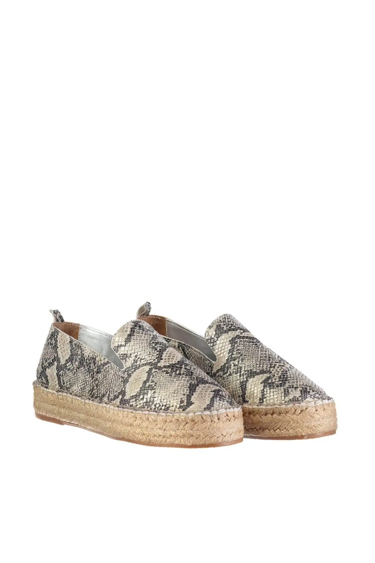 Trendyol бежевый Змеиный узор для женщин Espadril TAKSS19EE0010|Обувь без каблука| |