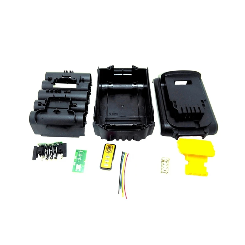 For Dewalt 18V 20V Battery Replacement Plastic Case 3.0Ah 4.0Ah DCB201 DCB203 DCB204 DCB200 Li-Ion Cover Parts | Электроника