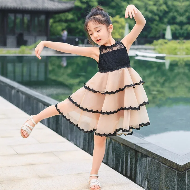 Многослойные летние платья для девочек-подростков размеры 12 8 10 праздничное