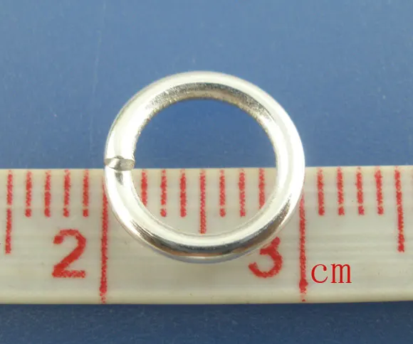 Lovely 200PCs Silver Plated Open Jump Ring 10x1.5mm Findings (B03438) | Украшения и аксессуары