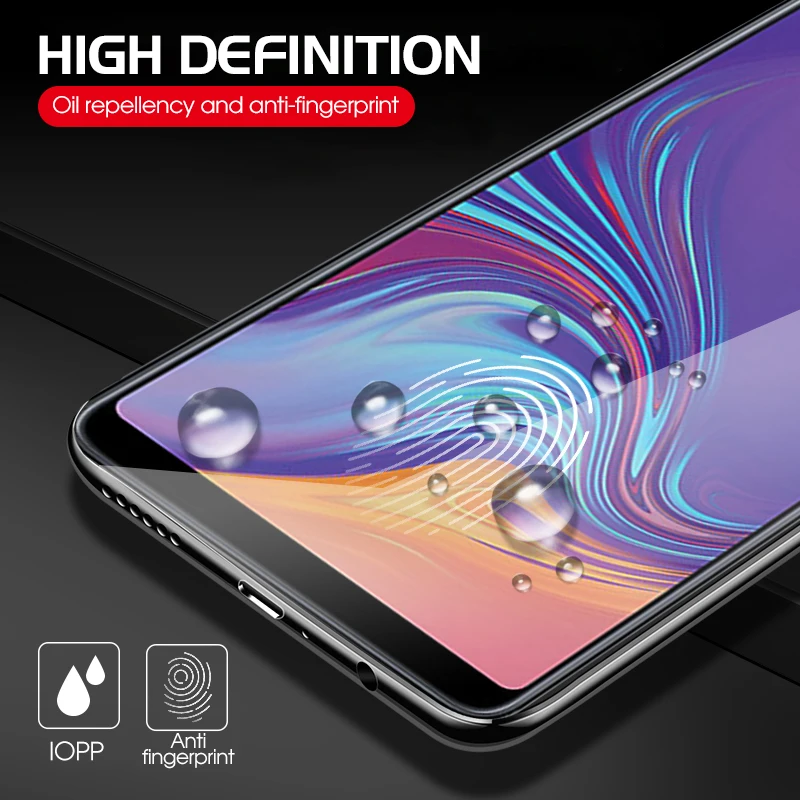 9D закаленное стекло для Samsung Galaxy A7 A9 A6 A8 Plus 2018 Защита экрана A30 A50 A40 M20 M30 S10E полное