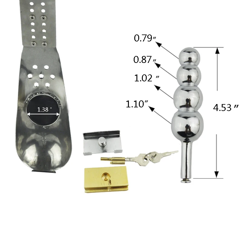 Hot Male Chastity Belt Sex Toys Men Cock Cage Stainless Steel Pants Penis Lock Adjustment Sleeve | Красота и здоровье