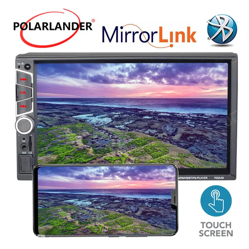 Car Radio 2 Din Stereo MP5 7'' HD Autoradio Touch Screen Multimedia Player Bluetooth Auto Rear Camera DVR Optional | Автомобили и