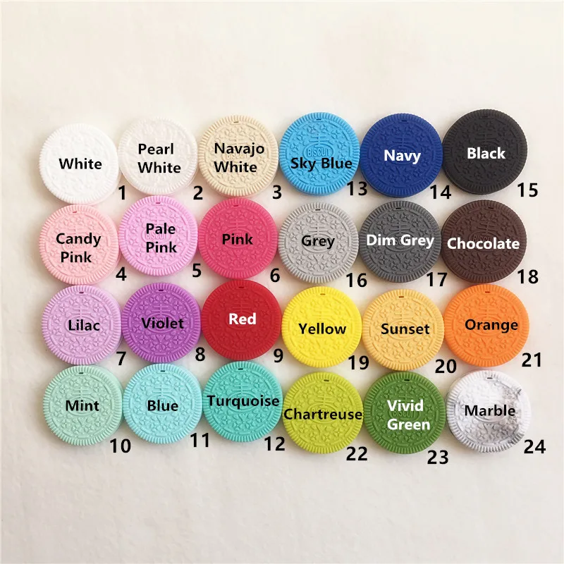 Кулон-прорезыватель с печеньем из силикона не содержит бисфенола А 2 шт.