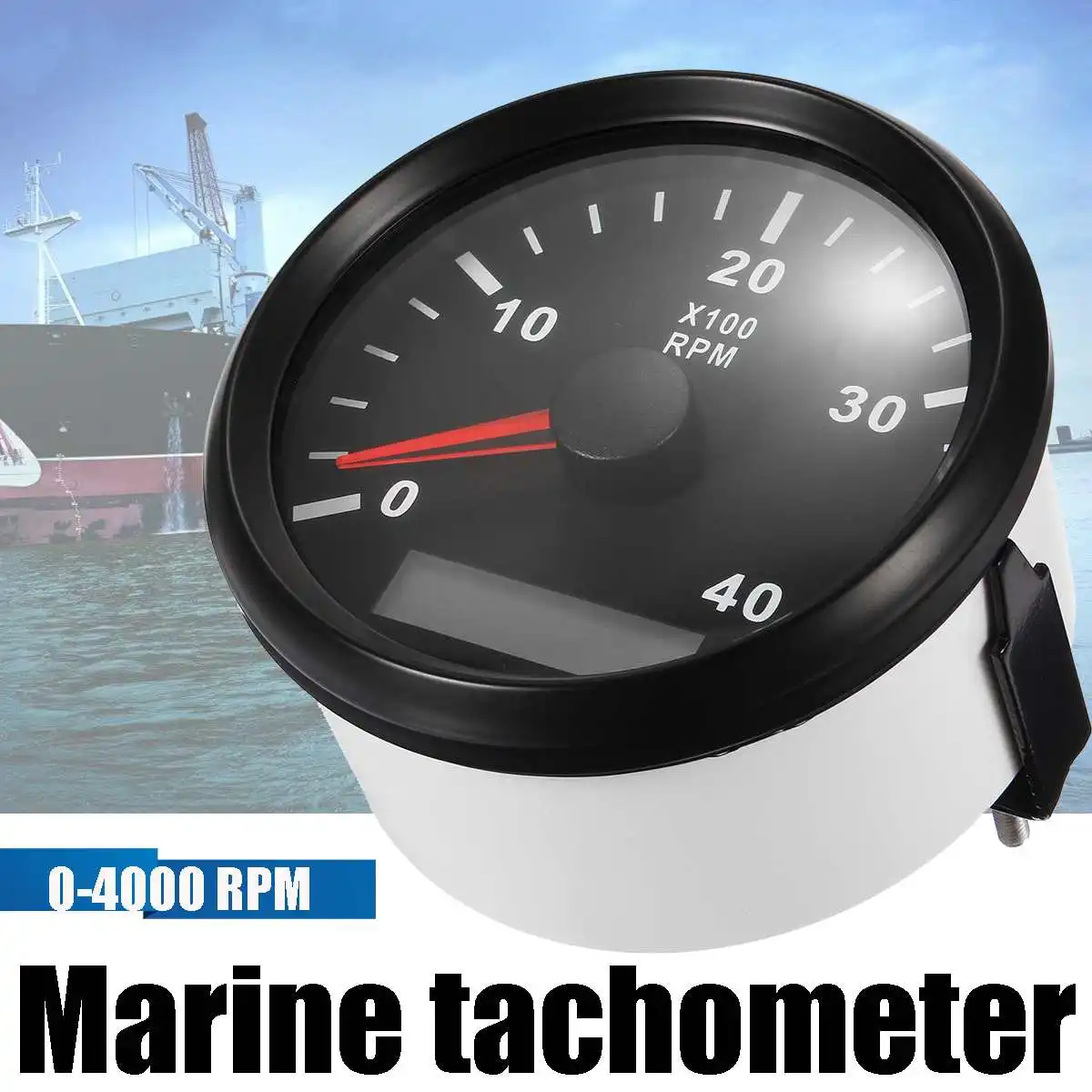 Тахометр 12/24 В 0 4000 об/мин 85 м для морской лодки ЖК метр тахометр песочные часы