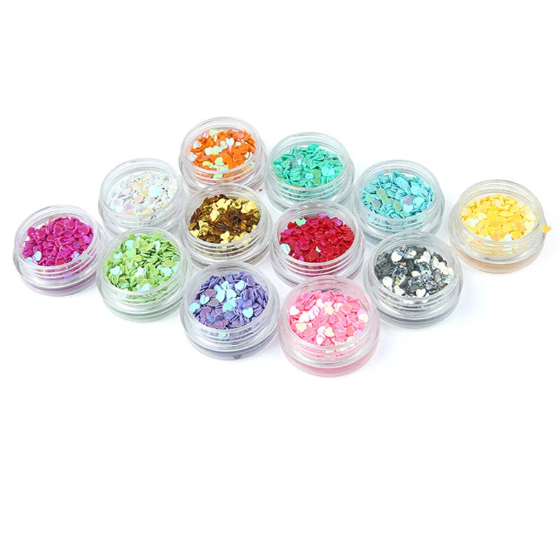 12 бутылок/набор круглый ультратонкое естественное освещение пайетками