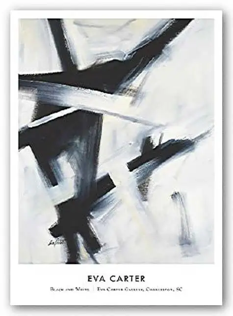 Черно белый плакат с принтом 24 &quotx 30&quot|Таблички и знаки| |