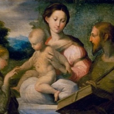 Мистическая Свадьба Святой Екатерины C1524 1527 Parmigianino 1503 1540 итальянское масло на