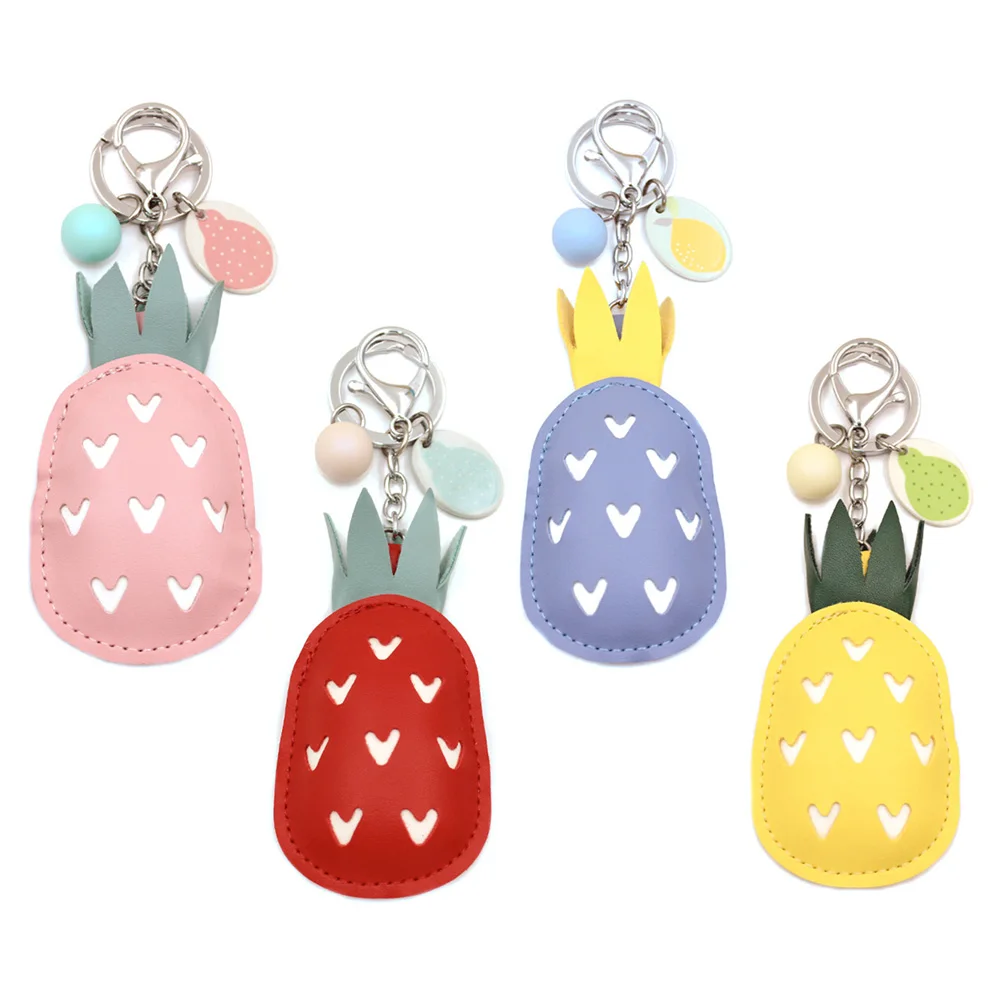 6 шт брелоки с ананасами держатель ключей для автомобиля брелок Для женщин
