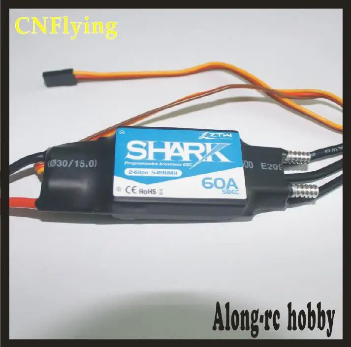 ZTW Shark 20A 40A 50A 60A 70A 80A водонепроницаемый бесщеточный CW/CCW ESC для лодок с системой