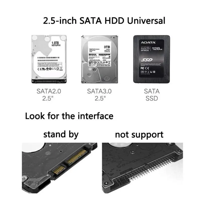 5 ГБ/сек. высокоскоростной 2 &quotUSB 3 0 SATA HDD корпус SSD твердотельный жесткий диск
