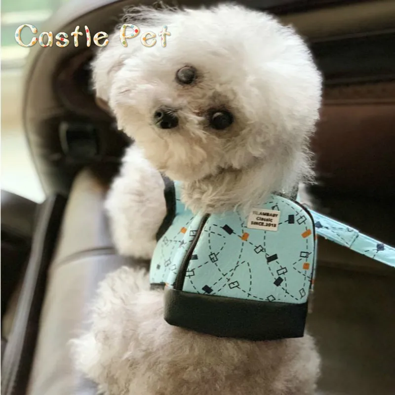 Стильный поводок для собак с карманом милой собачкой Жилет Жгут