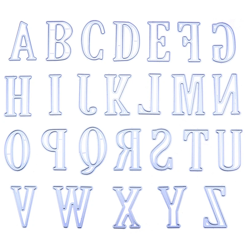 5 см алфавитные буквы сделай сам металлические штампы трафарет альбом для