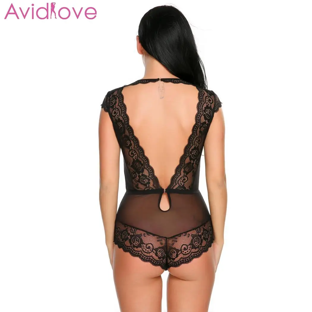 Avidlove женское сексуальное белье кружевное лоскутное Babydoll цельное Горячее