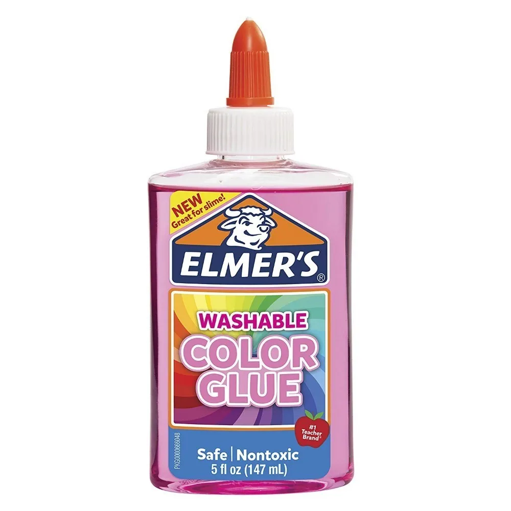 147 мл Elmers Elmer моющийся полупрозрачный цветной клей фиолетовый школьный 5 унций