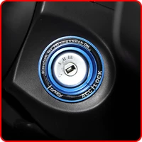 a little change aluminum car ignition key switch ring cover hole circle stickers for ford focus 2 3 4 mk2 mk3 mk4 accessories