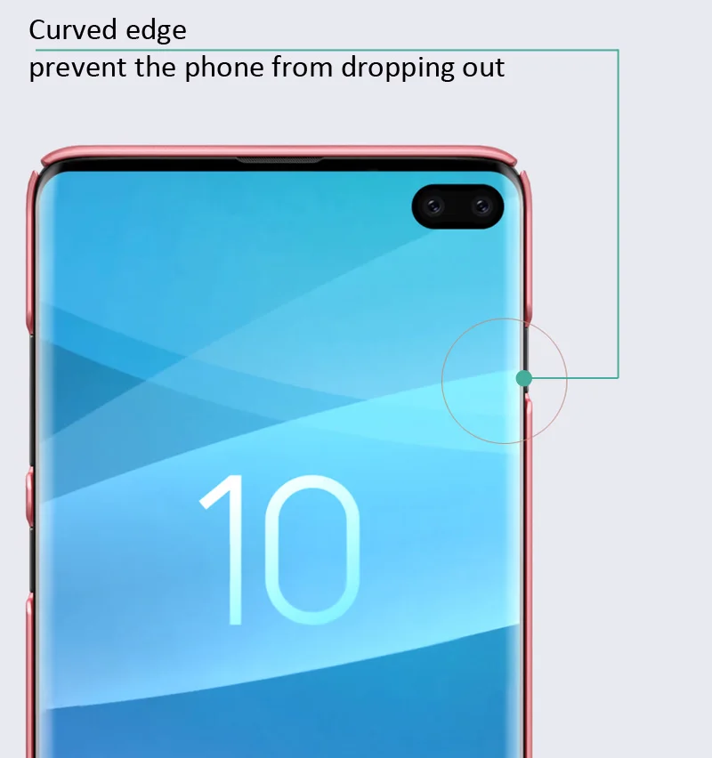 Матовый чехол Nillkin для Samsung Galaxy S10 Plus Lite жесткая пластиковая задняя крышка