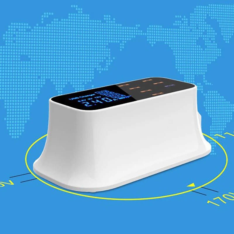 Powstro Quick 3 0 Type C USB зарядное устройство концентратор светодиодный дисплей