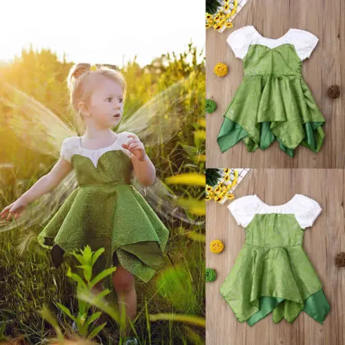 Princess Wedding Party Birthday Dress Baby Girl Kids Shiny Stage Dresses | Детская одежда и обувь