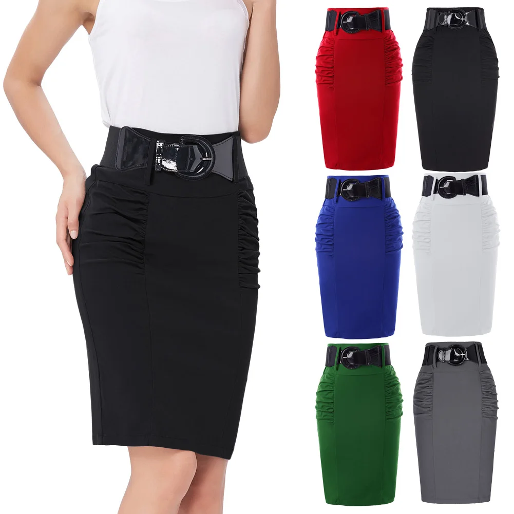 Женская юбка карандаш винтажная облегающая миди в ретро стиле 50s|work pencil skirt|midi