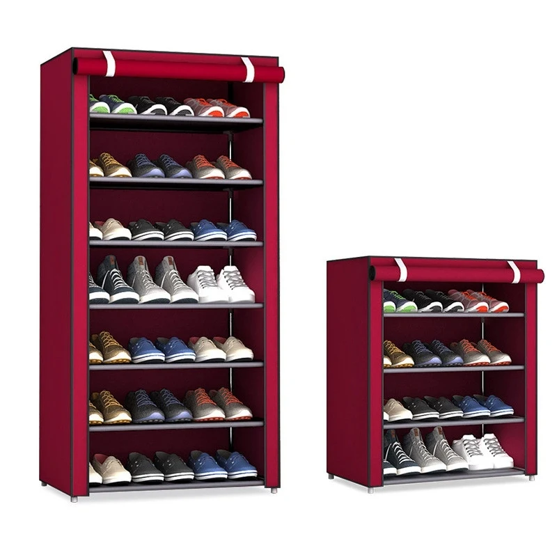 

Dustproof Home Shoe Racks Organizer Multiple Layers Shoes Shelf Stand Holder Door Shoe Rack Save Space Home Wardrobe Storage