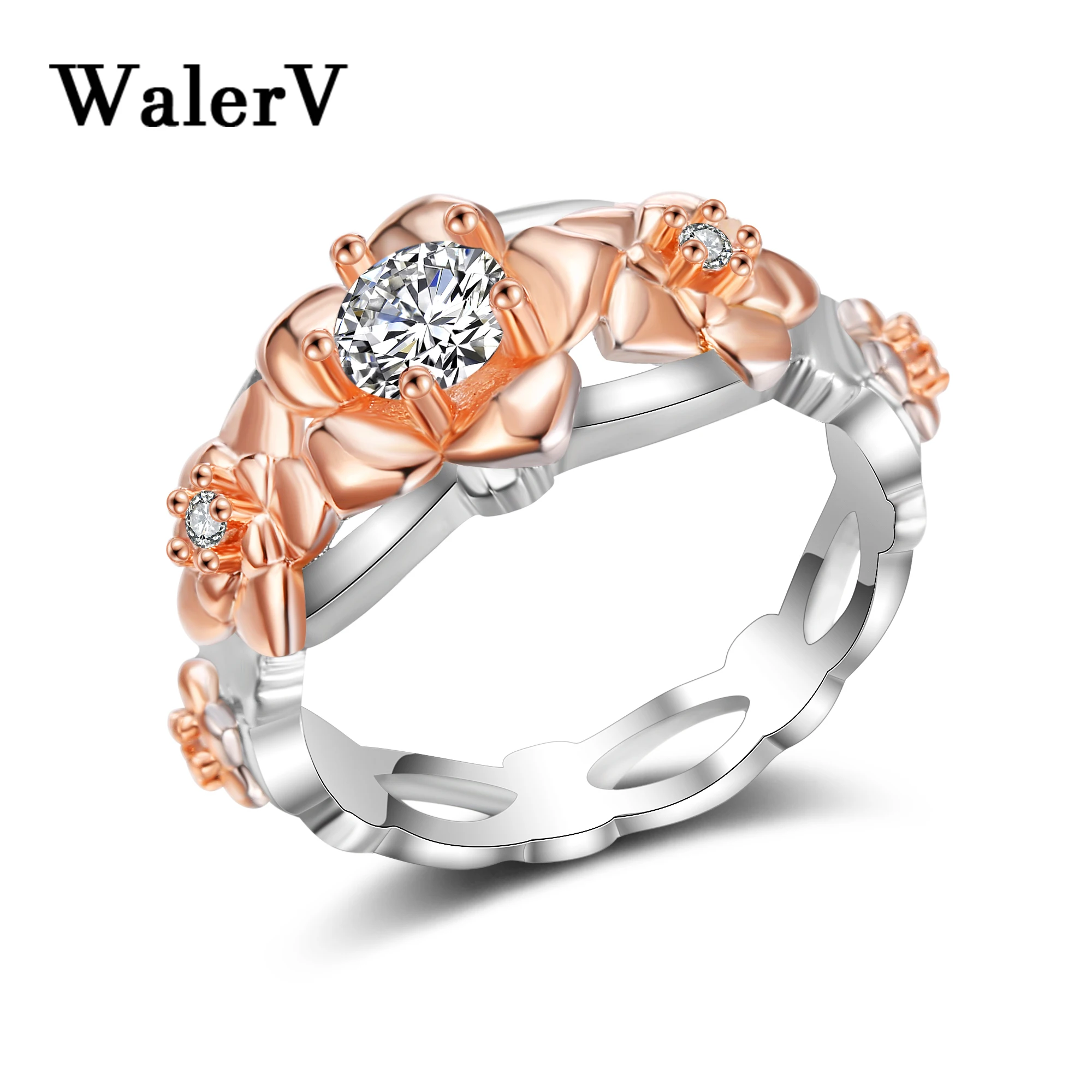 WalerV новые модные ювелирные изделия для женщин дизайн пять цветов розового золота