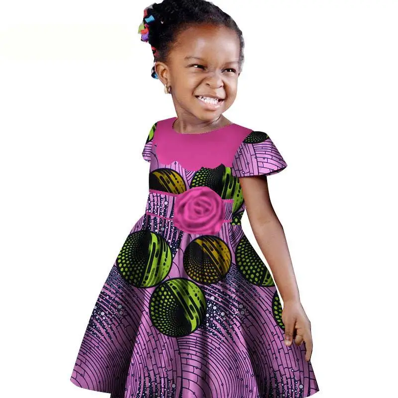 

2019 summer elegent fashion style african children dress XS-3XL