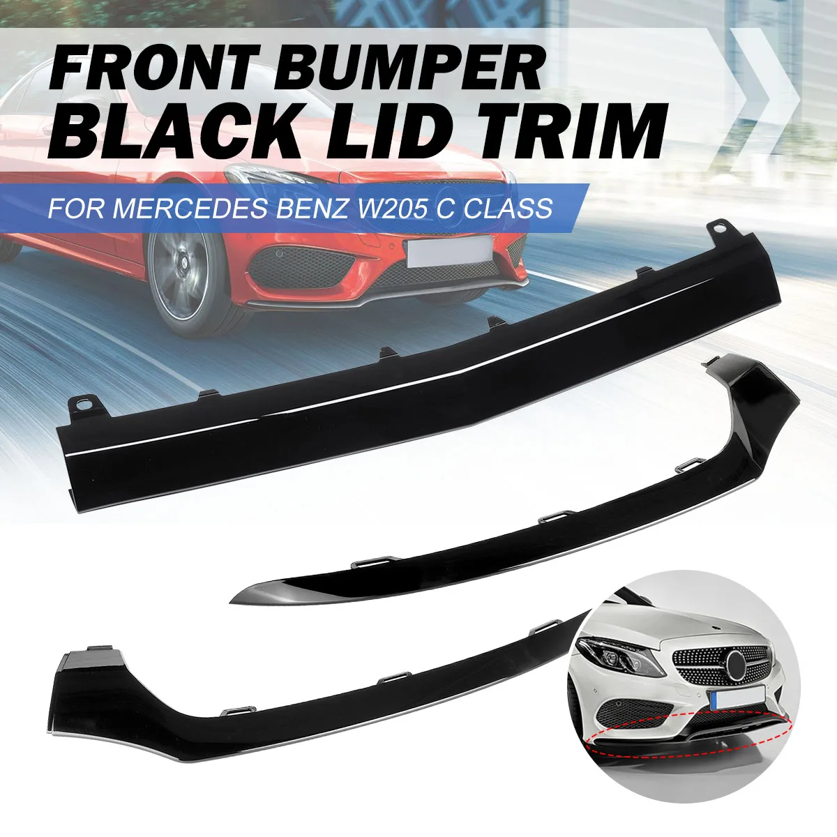 Передняя левая/правая/Центральная крышка переднего бампера автомобиля нижний