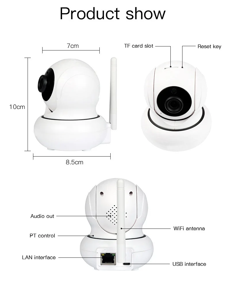 Wanscam HW0021 3 Беспроводной IP Камера Wi Fi купольная Onvif 2 1 P2P 1080 P ИК Ночное видение