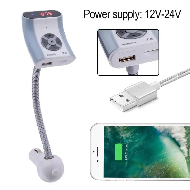 VODOOL Wireless Bluetooth Car Hands-free Kit Auto FM Transmitter TF/USB A2DP MP3 Music Charger Electronics Accessaries | Автомобили и