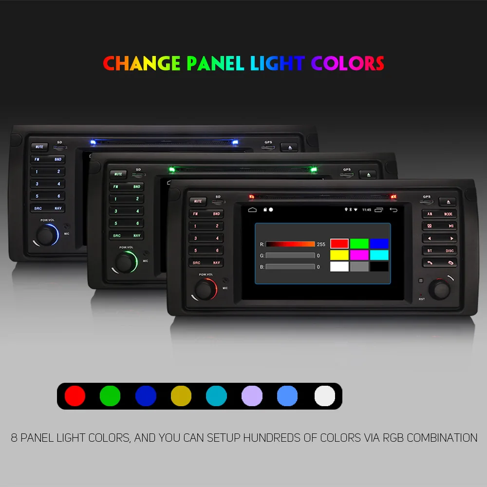 Автомобильная магнитола стерео система на Android 8 1 с четырехъядерным процессором 7